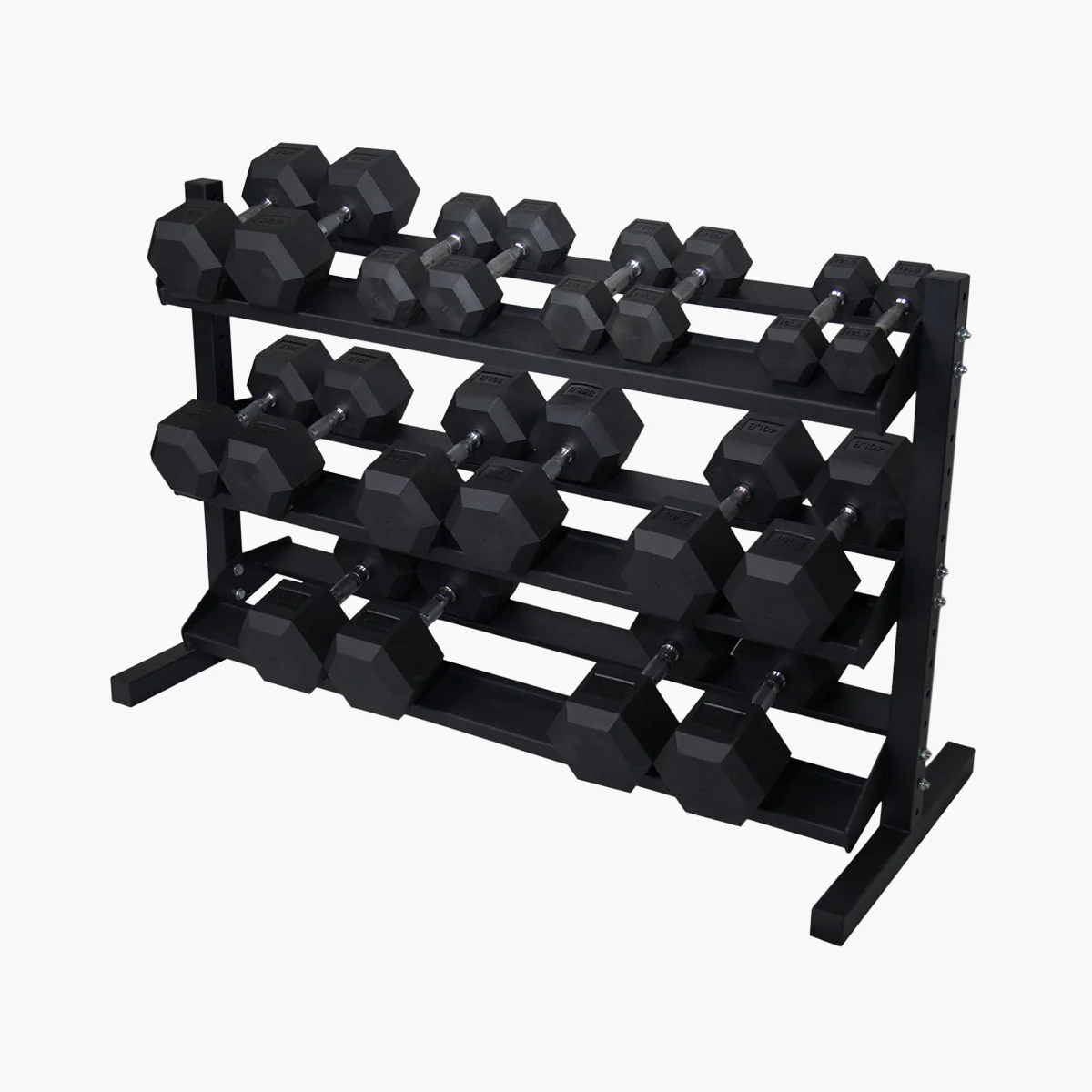 Rubber Hex Dumbbells (Pairs) - Image 3