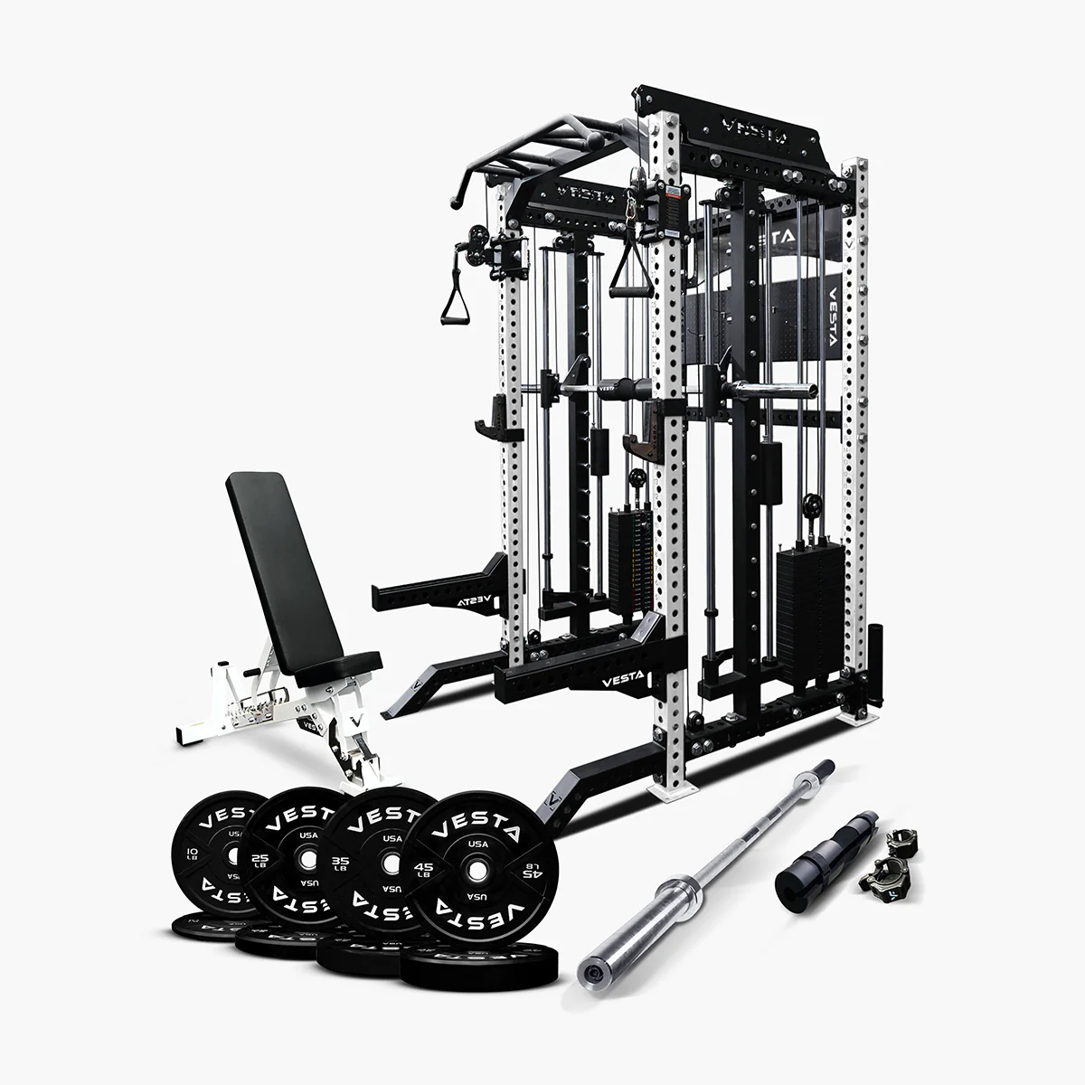 Ultimate Package II - PRO SERIES 3IN1 Ultimate Rack With Smith Machine - Image 11