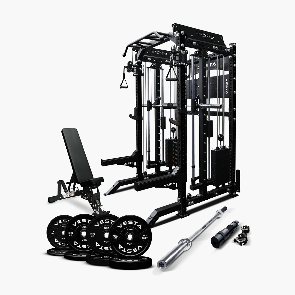 Ultimate Package II - PRO SERIES 3IN1 Ultimate Rack With Smith Machine - Image 12