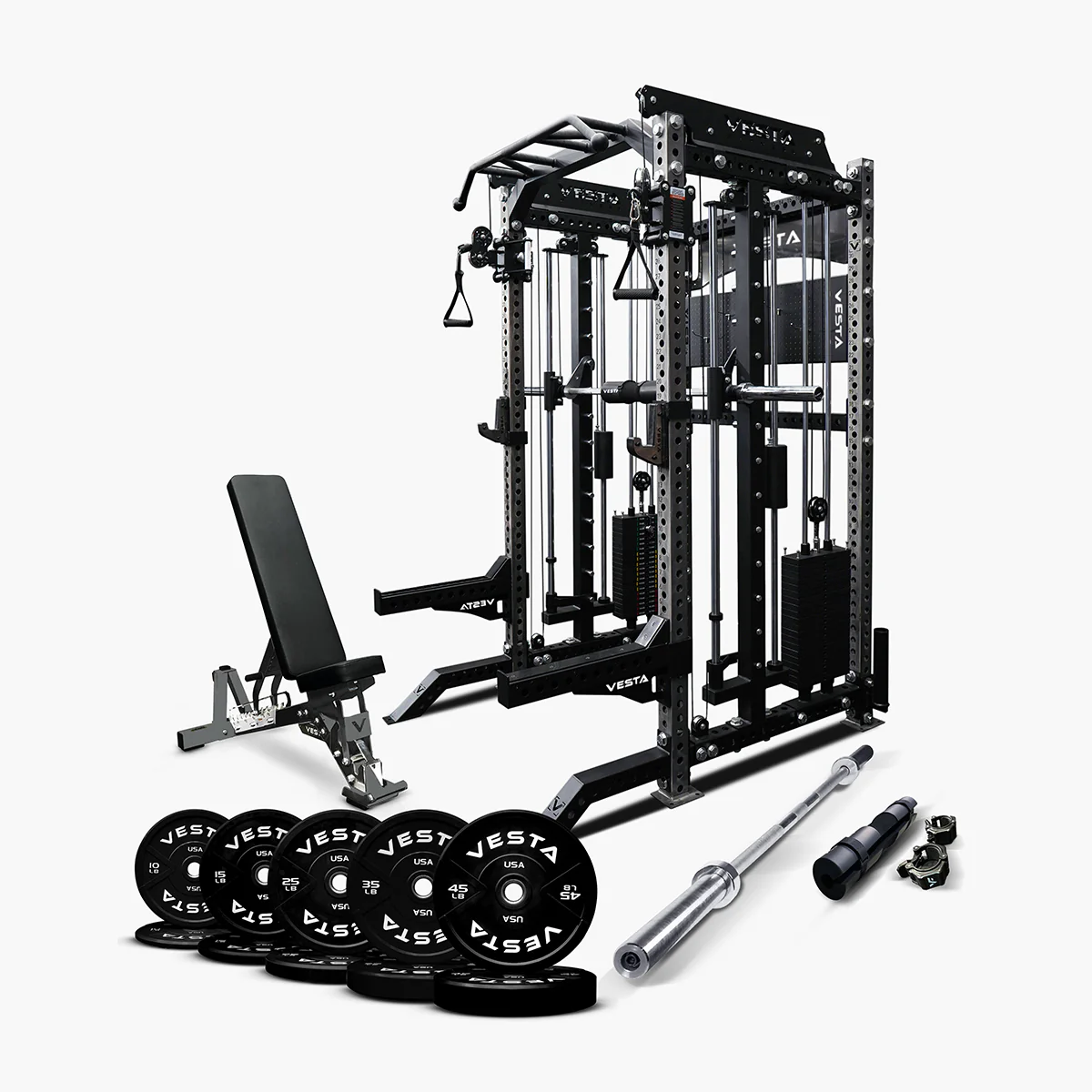 Ultimate Package II - PRO SERIES 3IN1 Ultimate Rack With Smith Machine - Image 3