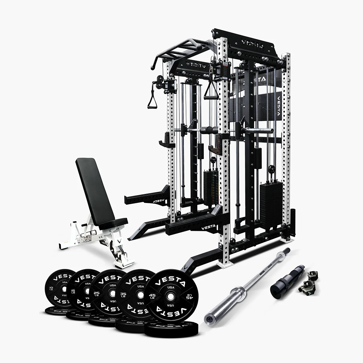 Ultimate Package II - PRO SERIES 3IN1 Ultimate Rack With Smith Machine - Image 4