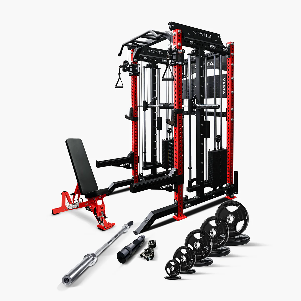 Ultimate Package II - PRO SERIES 3IN1 Ultimate Rack With Smith Machine - Image 6