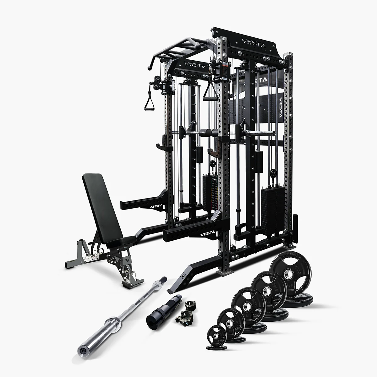 Ultimate Package II - PRO SERIES 3IN1 Ultimate Rack With Smith Machine - Image 7