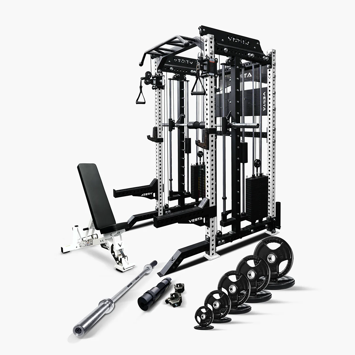 Ultimate Package II - PRO SERIES 3IN1 Ultimate Rack With Smith Machine - Image 8