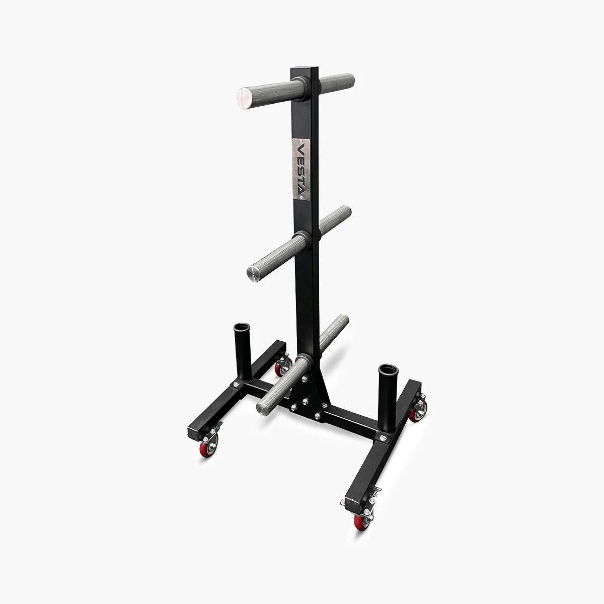 Vertical Weight Plate Tree With Two Barbell Holders - Image 5